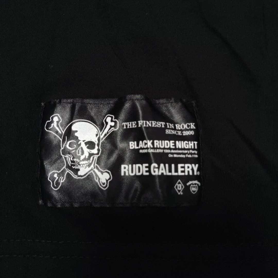 RUDE GALLERY(ルードギャラリー)のrude gallery black rude night Tシャツ　L　黒 メンズのトップス(Tシャツ/カットソー(半袖/袖なし))の商品写真