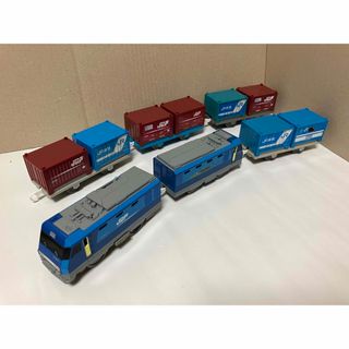 タカラトミー(Takara Tomy)の【プラレール】EH200 ブルーサンダー コンテナ貨車 4両(鉄道模型)