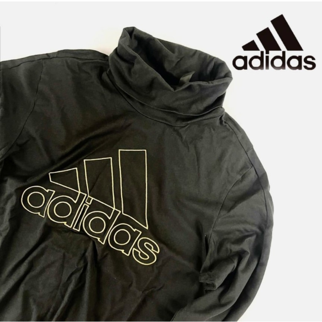 アディダス　adidas　モックネックシャツ　新品未使用正規品　ブラック