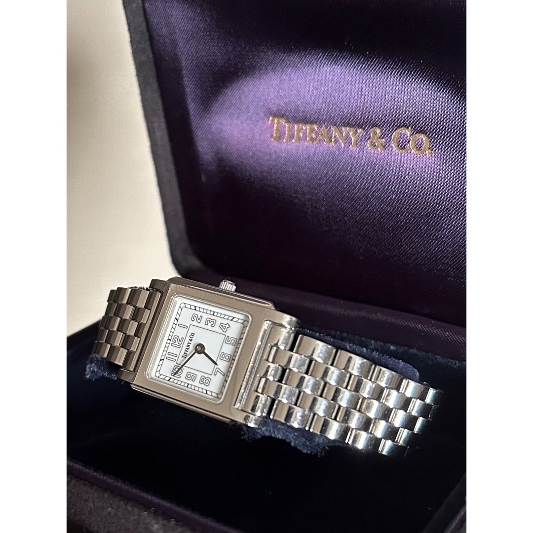 Tiffany & Co.(ティファニー)の【動作確認済／希少】TIFFANY&Co. ティファニー スクエア腕時計 スイス レディースのファッション小物(腕時計)の商品写真