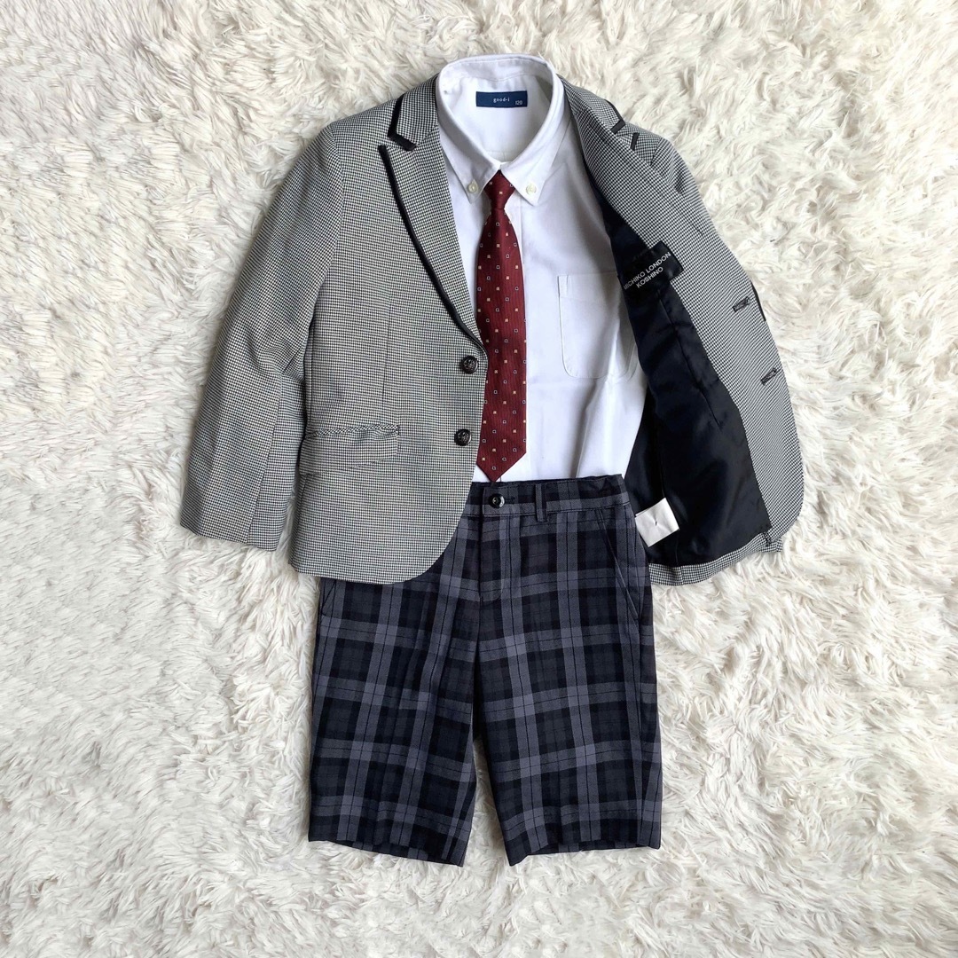 【美品】ミチコロンドン コムサイズム フォーマルスーツ 入学 卒園 卒服 120