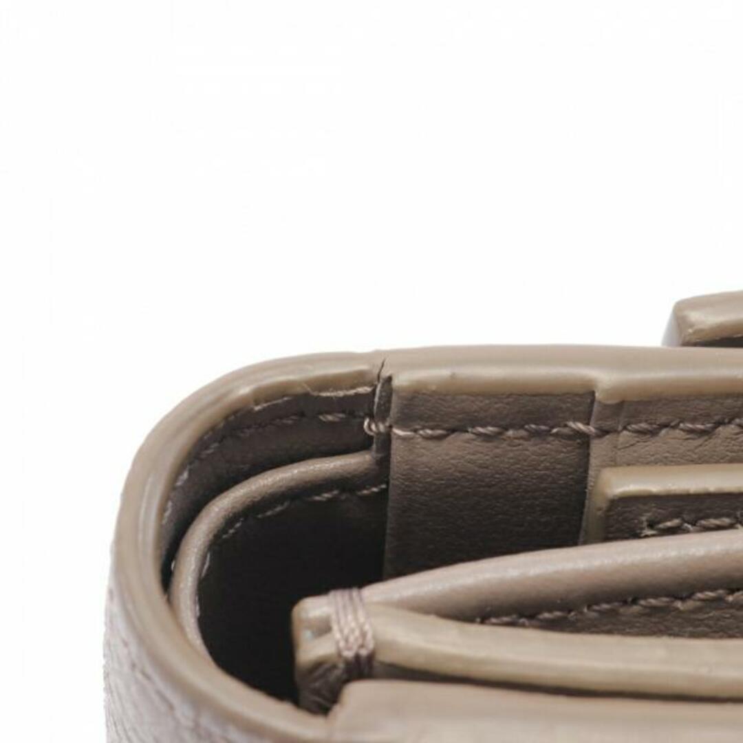 celine(セリーヌ)のスモール トリフォールドウォレット 三つ折り財布 レザー グレー レディースのファッション小物(財布)の商品写真