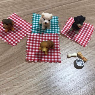 ミニチュア　コレクション　犬　骨　皿(その他)