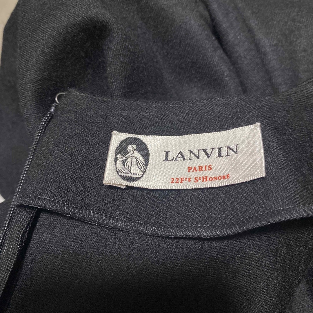 【人気】LANVIN SPORT ウールワンピース チェック サイズ40 大きめ