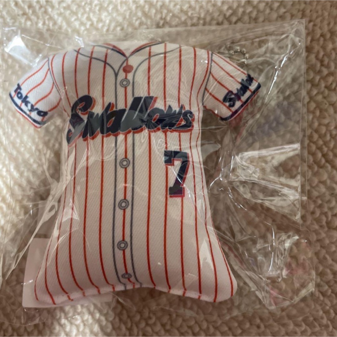 東京ヤクルトスワローズ 長岡秀樹 ユニフォームキーホルダーの 東京ヤクルトスワローズ 長岡秀樹 ユニフォームキーホルダーの