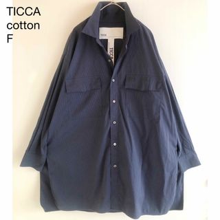 TICCA - 美品△TICCA //ビブヨークシャツ△ティッカ△バンドカラー ...