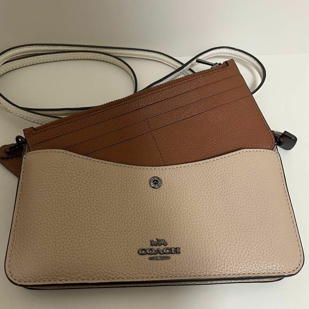 COACH ウォレット　ノア　ショルダー バッグ　レザー　ポシェット  美品