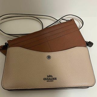 コーチ(COACH)のCOACH ウォレット　ノア　ショルダー バッグ　レザー　ポシェット  美品(ショルダーバッグ)