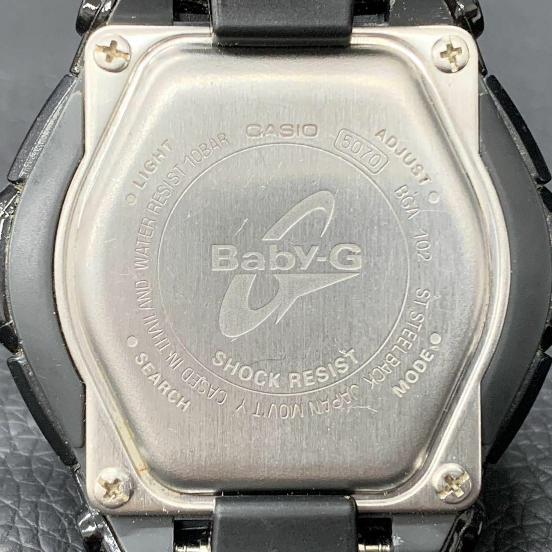 Baby-G(ベビージー)の匿名 電池交換済 CASIO Baby-G ベビージー ブラック BGA-102 レディースのファッション小物(腕時計)の商品写真