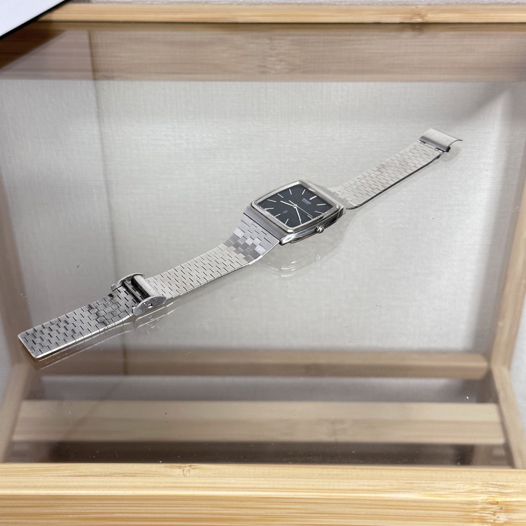 SEIKO - セイコー seiko クオーツ スクエア ブラック メンズ SEIKO - セイコー seiko クオーツ スクエア ブラック メンズ