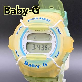 ベビージー(Baby-G)のCASIO Baby-G ベビージー BG-320 イエロー 稼働 匿名配送(腕時計)