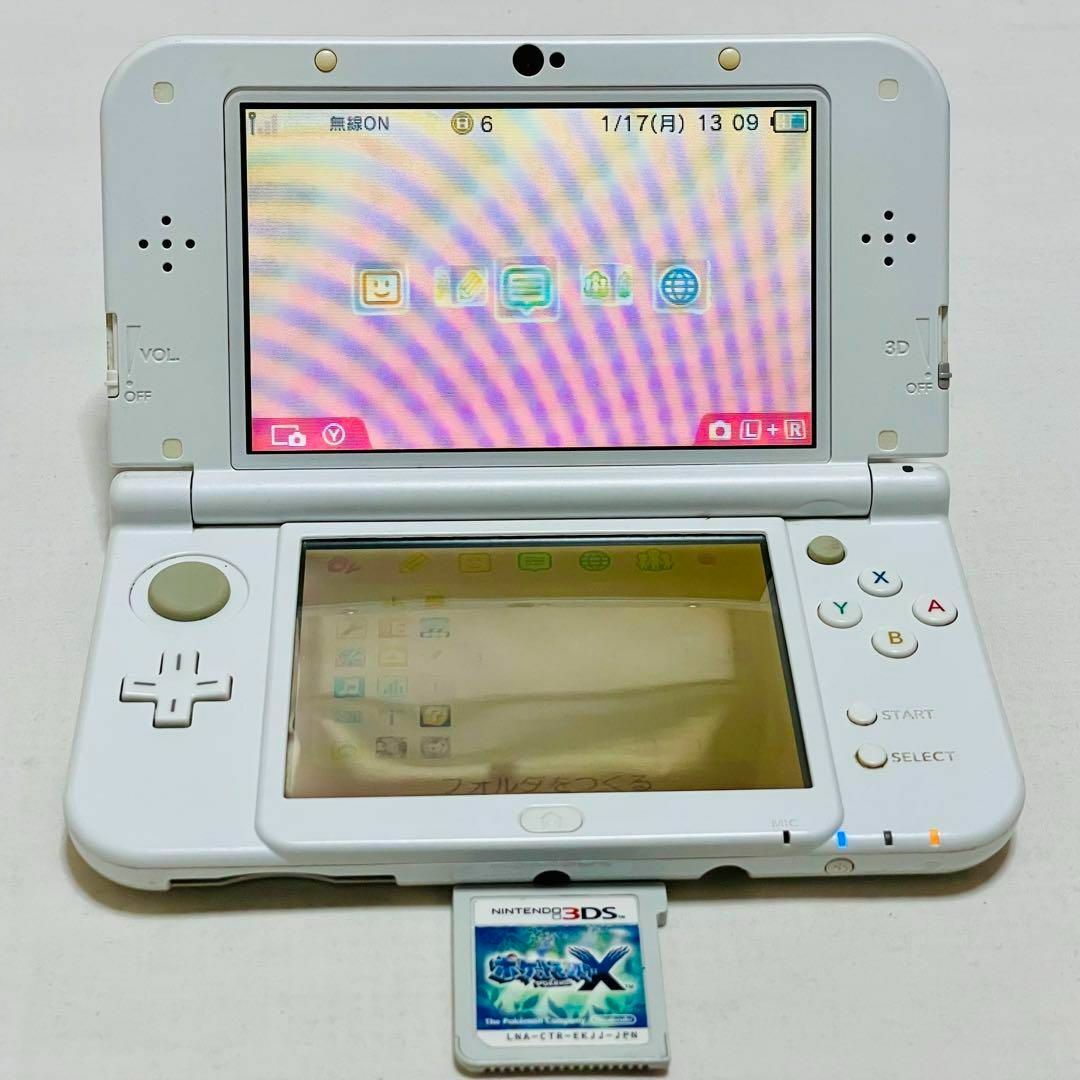 New ニンテンドー 3DS LL本体 ホワイト ポケモンX ソフト付