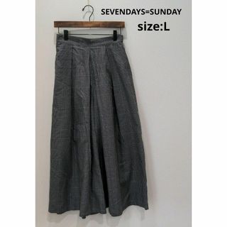 セブンデイズサンデイ(SEVENDAYS=SUNDAY)のSEVENDAYS=SUNDAY スカートに見えるワイドパンツ L グレー(その他)