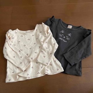 プティマイン(petit main)の子供服　90cm プティマイン　2枚セット(Tシャツ/カットソー)