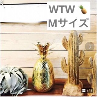 ダブルティー(WTW)の【未使用】WTW ダブルティー　パイナップル　小物入れ　Mサイズ(小物入れ)