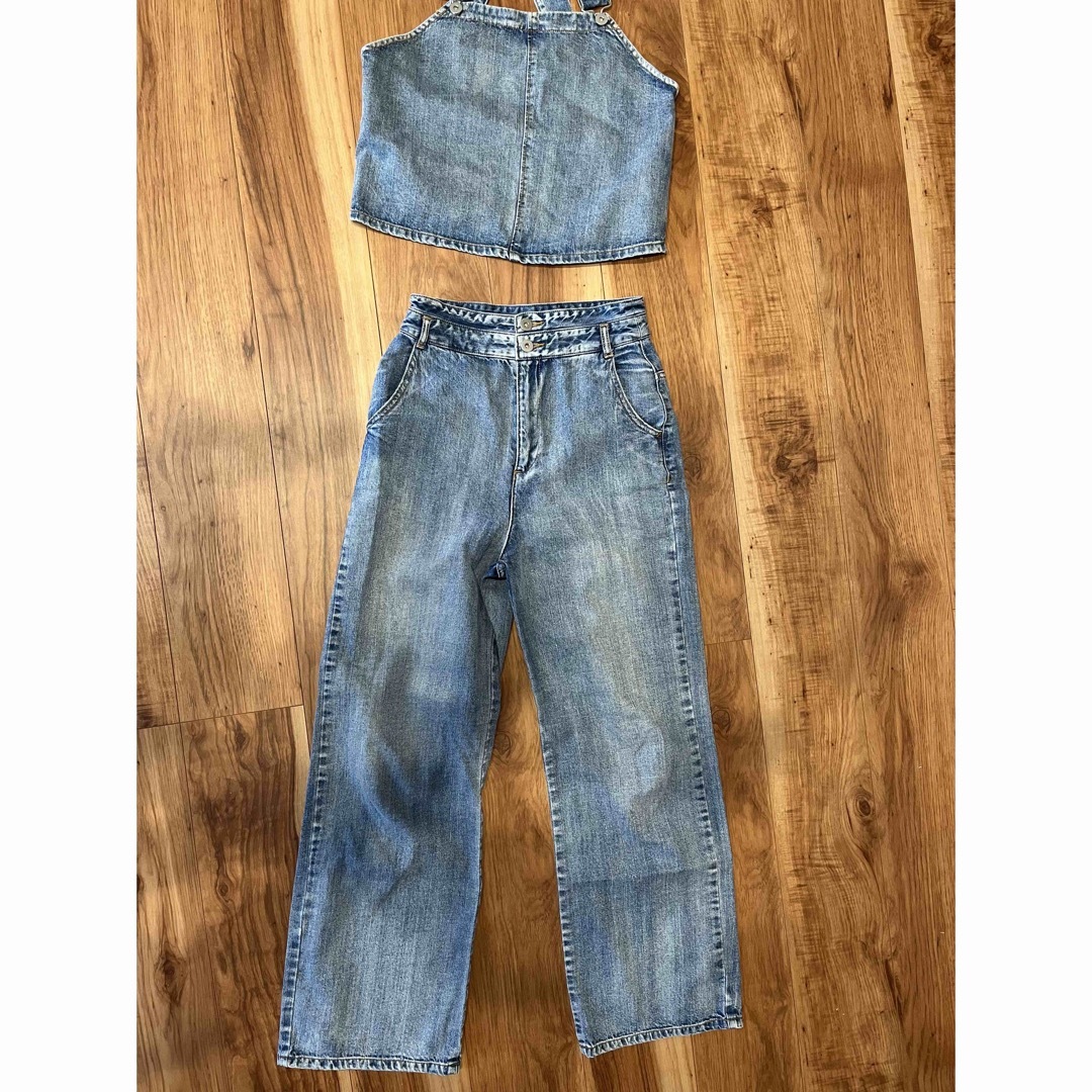 Ameri VINTAGE(アメリヴィンテージ)のameri vintage SET UP DENIM OVERALL レディースのパンツ(サロペット/オーバーオール)の商品写真