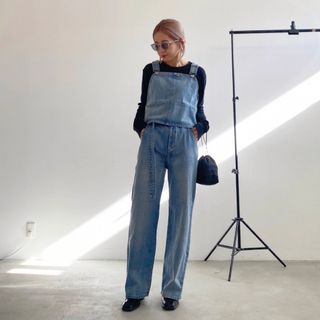 アメリヴィンテージ(Ameri VINTAGE)のameri vintage SET UP DENIM OVERALL(サロペット/オーバーオール)