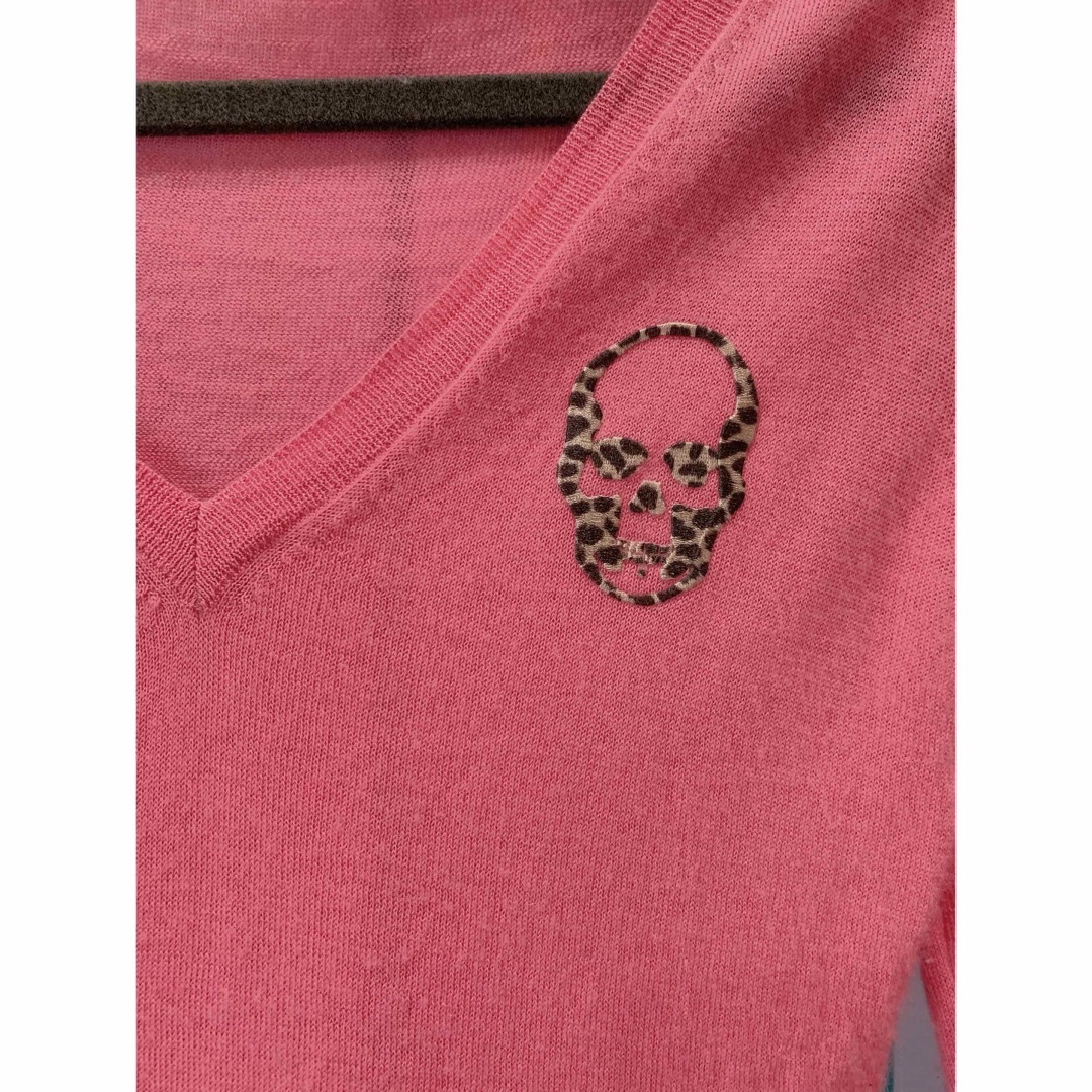 ルシアンペラフィネ カシミヤ100% スカル刺繍ニットセーター ルシアンペラフィネ カシミヤ100% スカル刺繍ニットセーター