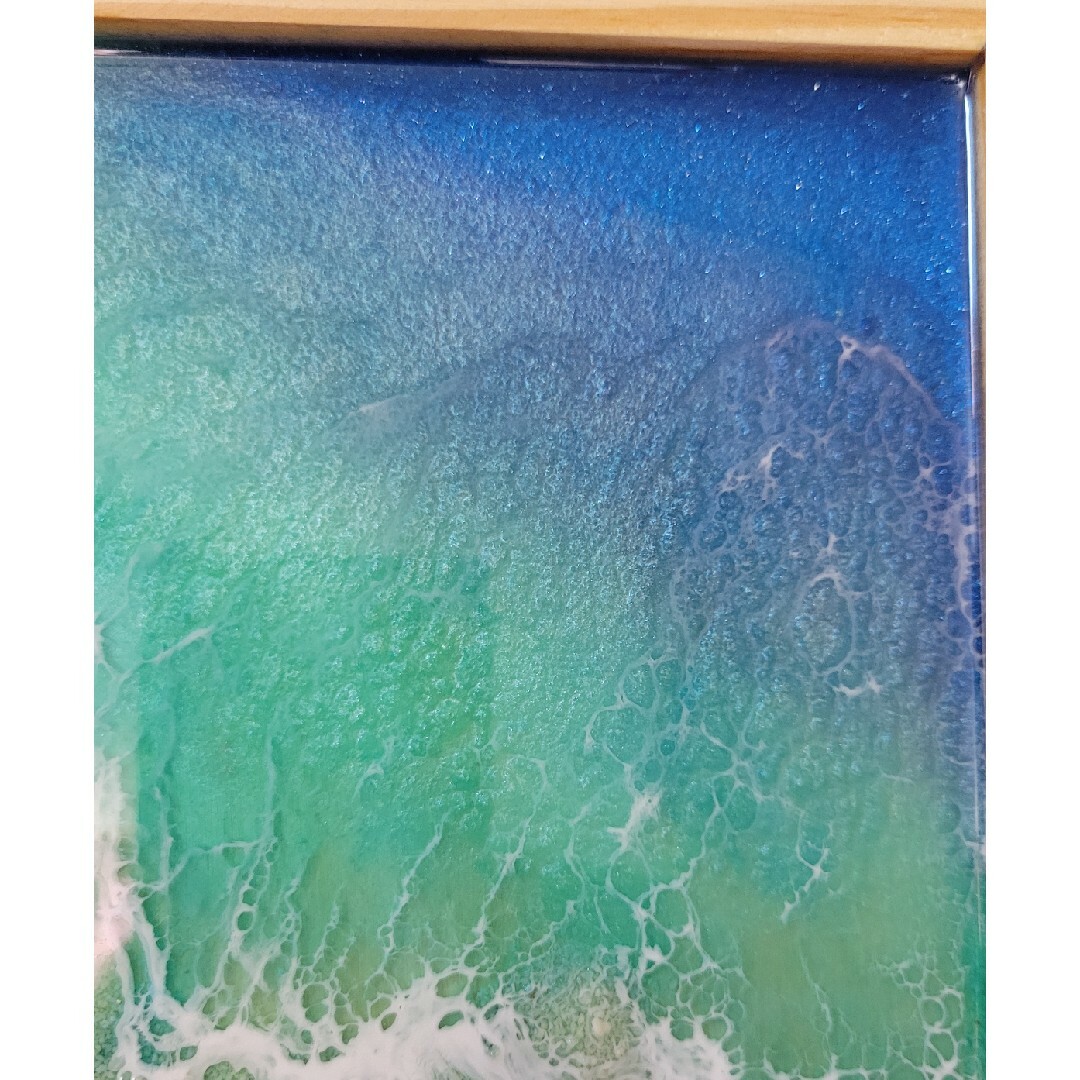 海を感じるインテリア　小さな海　箱海 ハンドメイドのインテリア/家具(アート/写真)の商品写真