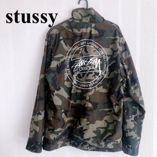 OLD STUSSY MFG. SHELL CAMO anorak hoodie