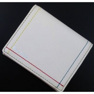 ポールスミス(Paul Smith)の数量限定☆新品☆箱付 ポールスミス 4色ステッチ 小銭入れ アイボリー(コインケース/小銭入れ)