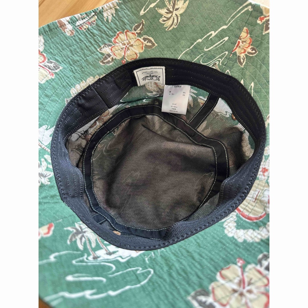 【美品】サマーハット アロハ 57-59cm メンズの帽子(ハット)の商品写真