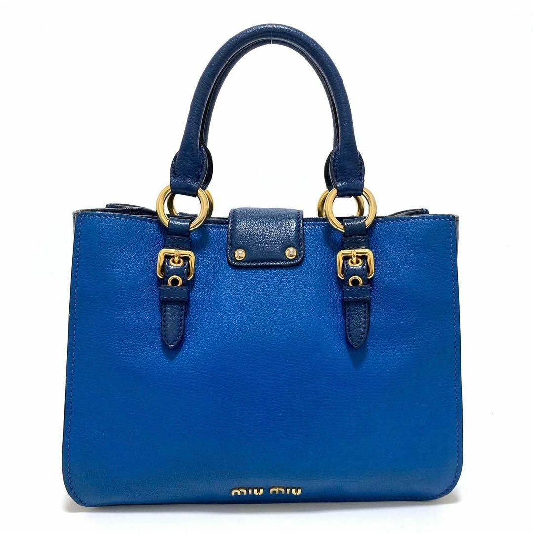 miumiu - ミュウミュウ 2way ハンドバッグ ショルダーバッグ レザー