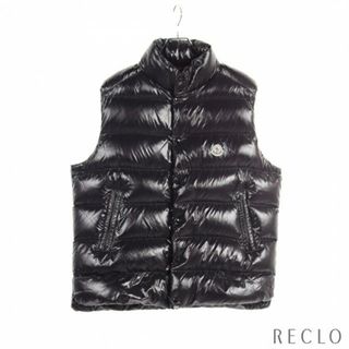 モンクレール(MONCLER)の ダウンベスト ロゴ ナイロン ブラック(ダウンベスト)