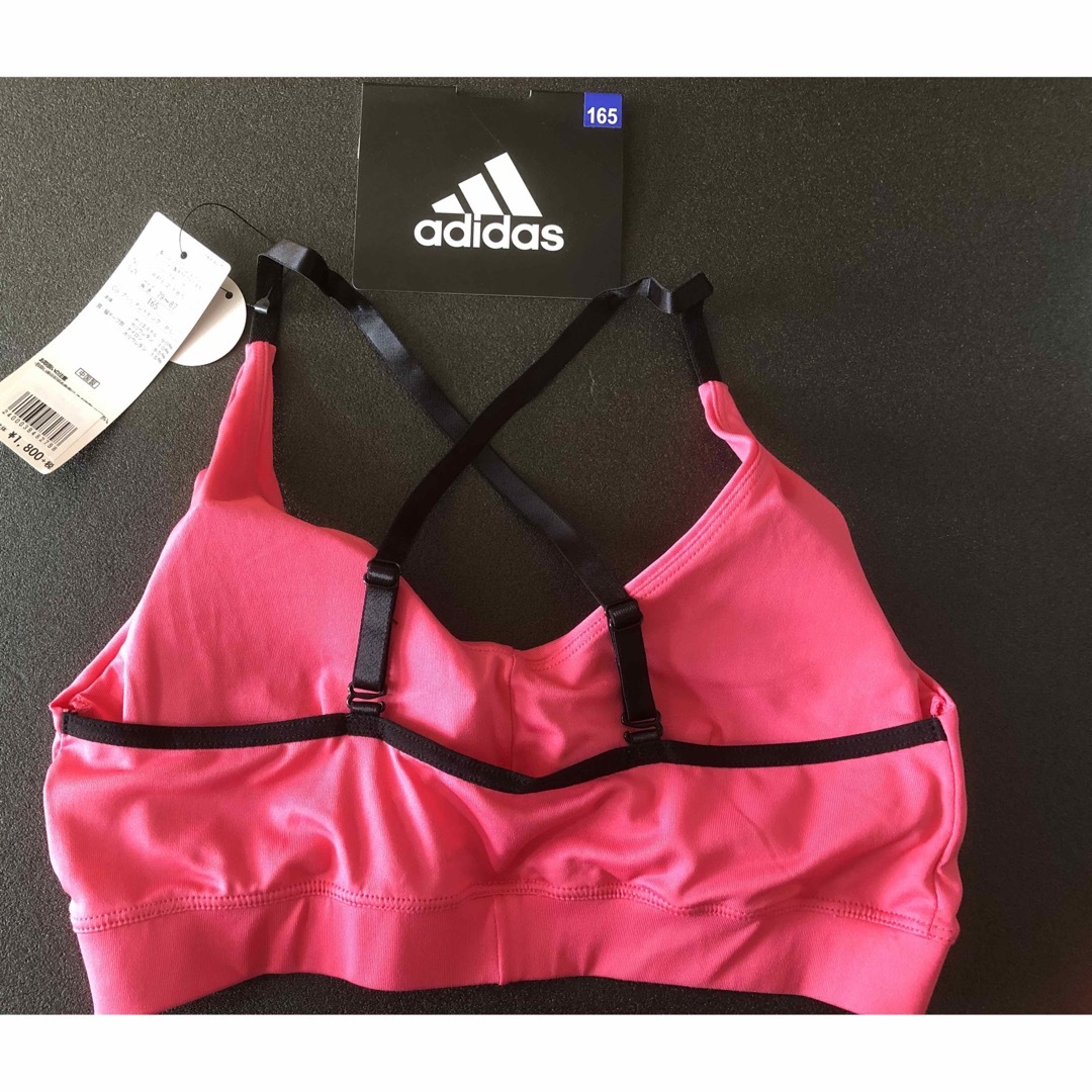 adidas(アディダス)のadidas ハーフトップ❣️２枚❣️１６５サイズ❣️ キッズ/ベビー/マタニティのキッズ服女の子用(90cm~)(下着)の商品写真