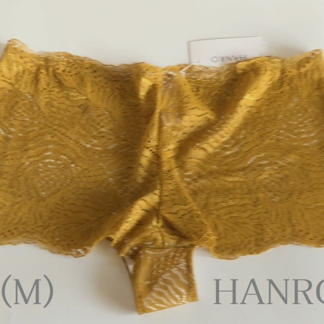 HANRO   LMハンロ HANRO 美しい総レースショーツ kelp goldからし