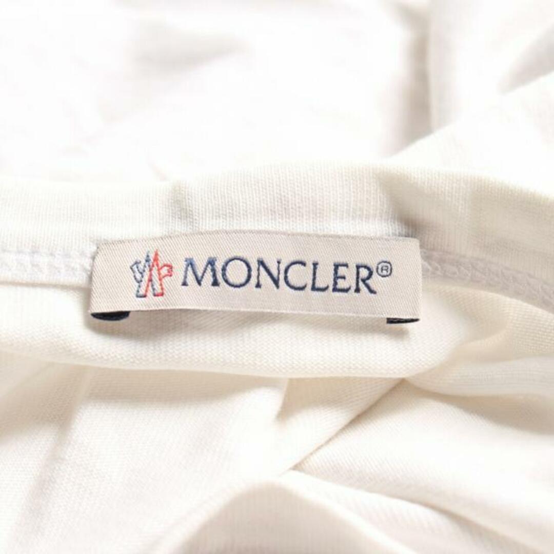 MONCLER(モンクレール)の Tシャツ フロッキープリント コットン ホワイト メンズのトップス(Tシャツ/カットソー(半袖/袖なし))の商品写真