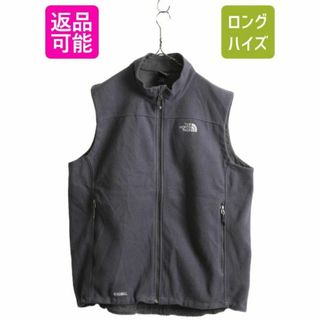 美品ノースフェイス フルジップ ベスト WINDWALL 裏地フリース XL-