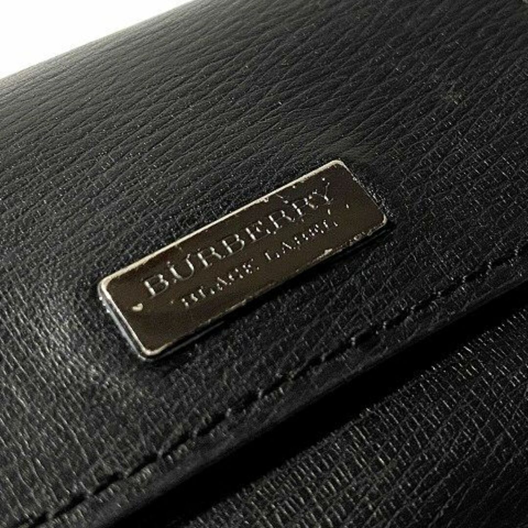 BURBERRY BLACK LABEL(バーバリーブラックレーベル)のBURBERRY　バーバリー　ブラックレーベル　5連キーケース　黒　良好品  メンズのファッション小物(キーケース)の商品写真