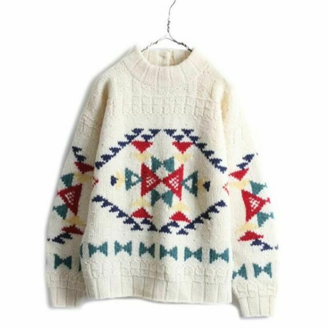WOOLRICH - 80s ビンテージ ウールリッチ ネイティブ ウール ニット