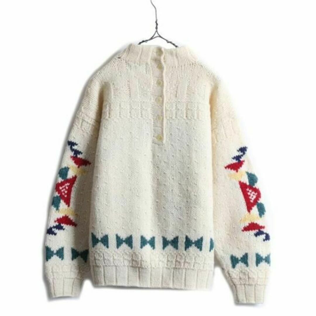 WOOLRICH - 80s ビンテージ ウールリッチ ネイティブ ウール ニット