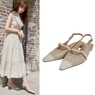 ハーリップトゥ(Her lip to)のMedallion Slingback Pumps(ハイヒール/パンプス)