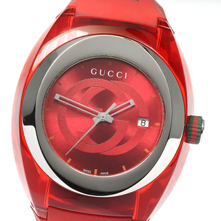 グッチ(Gucci)のグッチ GUCCI 137.1/YA137103A シンク デイト クォーツ メンズ _771669(腕時計(アナログ))
