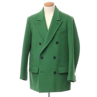 サイ(Scye)の【中古】サイ Scye Wool Cashmere Melton D.B. Short Coat ダブルブレストコート グリーン【サイズ38】【メンズ】(その他)