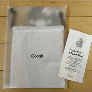 グーグルピクセル(Google Pixel)の新品 未開封 Google pixel ポーチ&巾着&ピンバッヂ(ランチボックス巾着)