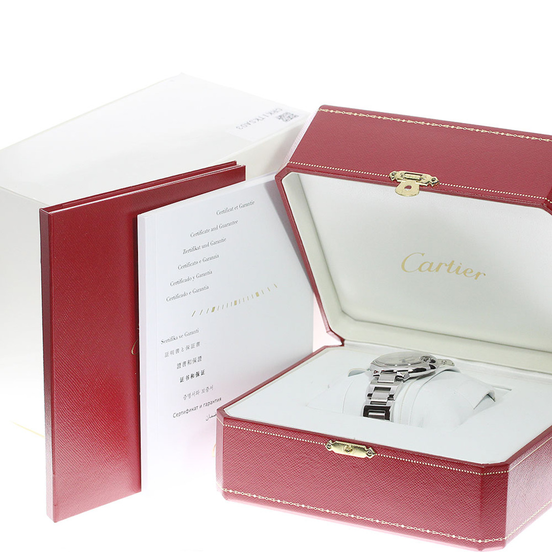 カルティエ CARTIER W6920071 バロンブルー MM 自動巻き ボーイズ 美品 箱・保証書付き_776498