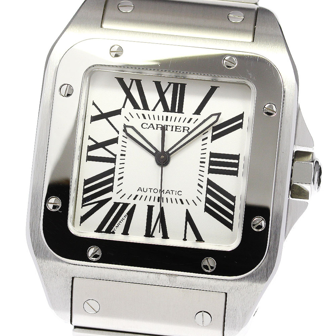 カルティエ CARTIER W200737G サントス100LM 自動巻き メンズ 保証書付き_769805