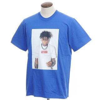 シュプリーム Tシャツ・カットソー(メンズ)(ブルー・ネイビー/青色系