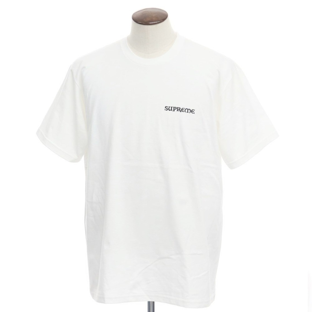 シュプリーム Supreme 2023年秋冬 Worship Tee ロゴ クルーネック 半袖Ｔシャツ ホワイト【サイズXL】【メンズ】