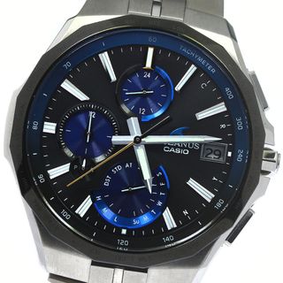 カシオ(CASIO)のカシオ CASIO OCW-S5000E-1AJF オシアナス マンタ デイデイト ソーラー電波 メンズ 極美品 箱・保証書付き_774709(腕時計(アナログ))