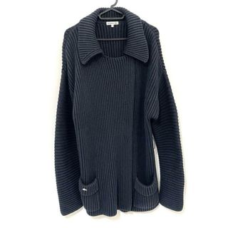 美品　LACOSTE ダークグレー　毛90%  コート　ショート丈　裏地付き