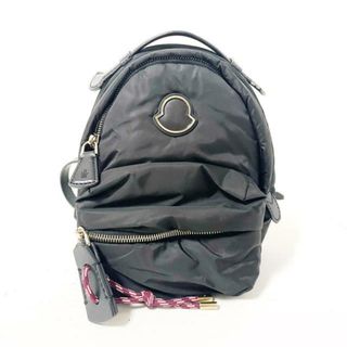 ✨美品✨MONCLER　バックパック　キルティング　ロゴ金具　ナイロン　黒