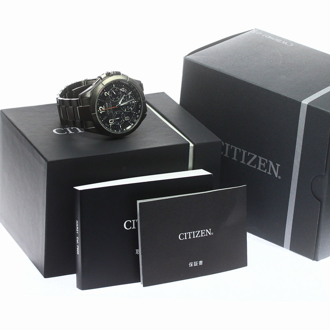 シチズン CITIZEN F900-T023525/CC9075-52E アテッサ エコドライブ サテライトウェーブ ソーラー電波 メンズ 良品 箱・保証書付き_774740