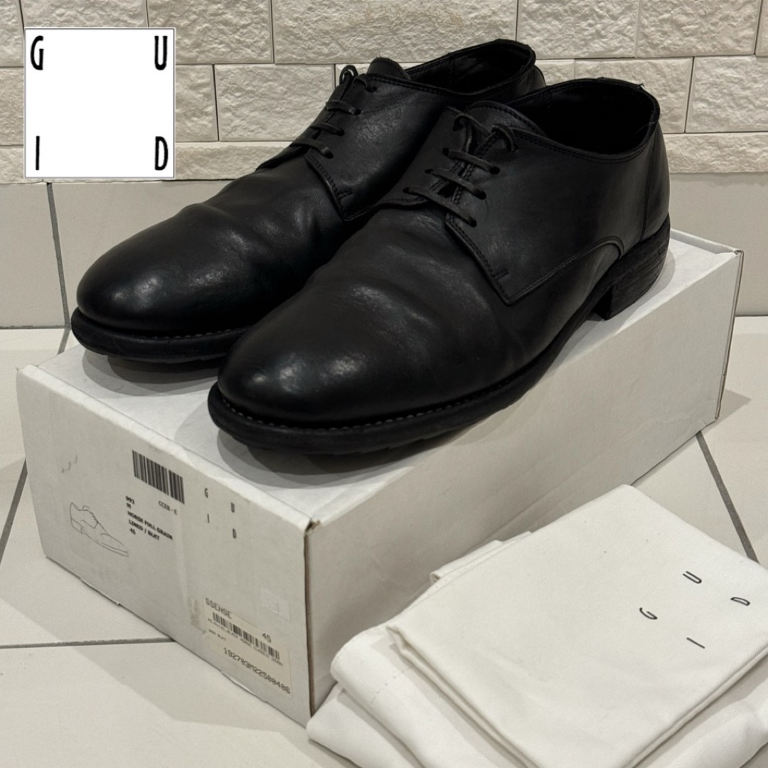 美品 GUIDI グイディ 992 クラシック ダービー 革靴 45 30cm - ブーツ