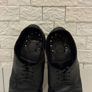 美品 GUIDI グイディ 992 クラシック ダービー 革靴 45 30cm