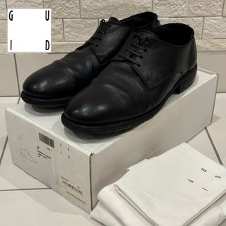 美品 GUIDI グイディ 992 クラシック ダービー 革靴 45 30cm